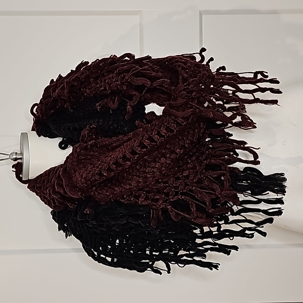 2 Crochet Infinity Neck Scarves